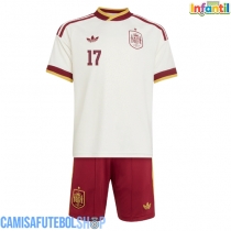 Camisa de time de futebol Espanha Nico Williams #17 Replicas 2º Equipamento Infantil Mundo 2026 Manga Curta (+ Calças curtas)